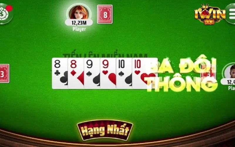 Cách chơi Tiến lên khi sở hữu ba đôi thông