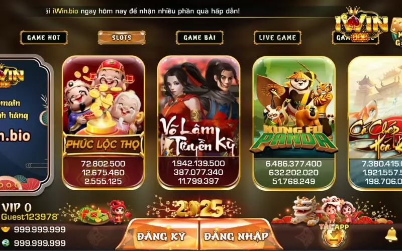 Trải nghiệm những slot game RTP cao nhất tại iWin
