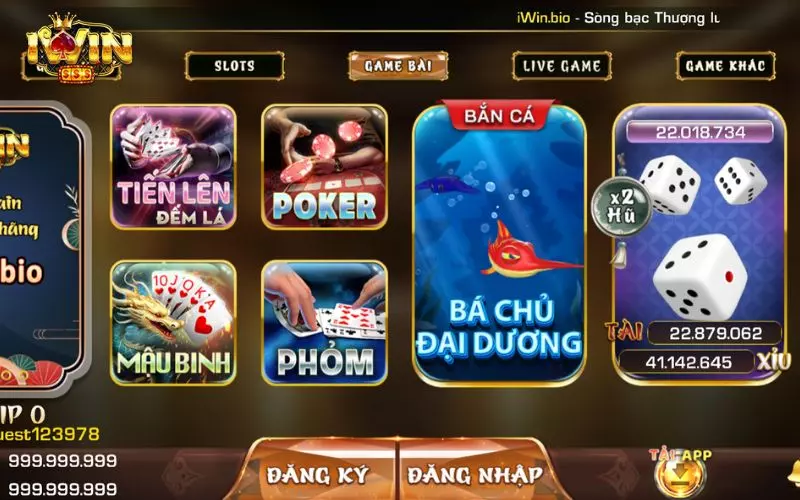 Trải nghiệm nhiều game bài hấp dẫn tại iWin