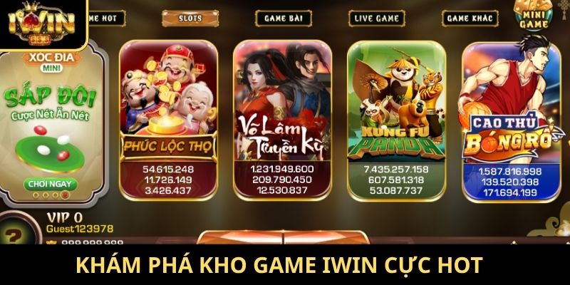 Khám phá kho game Iwin cực hot